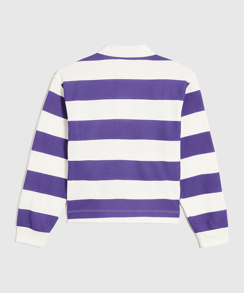 Buzo Cuello Polo para Niña, Morado, hi-res image number null