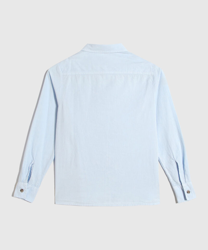 Camisa Manga Larga para Niño, AzulClaro, hi-res