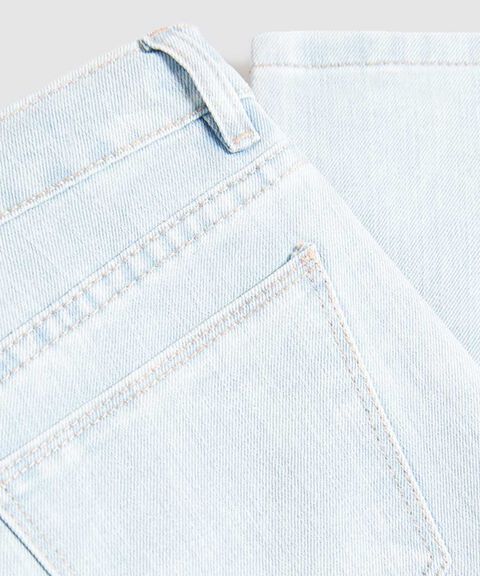 Jeans Wide Leg con Foil Rosa para Niña, AzulClaro, hi-res image number null