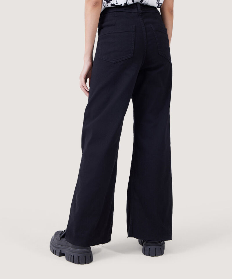 Jeans Culotte Stretch, Negro, hi-res