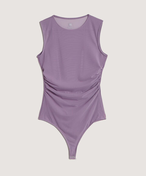 Body En Malla Drapeada, Morado, hi-res