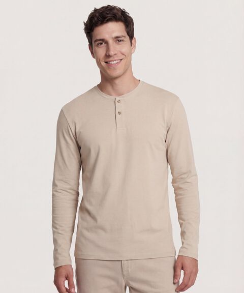 Camisetas cuello Henley