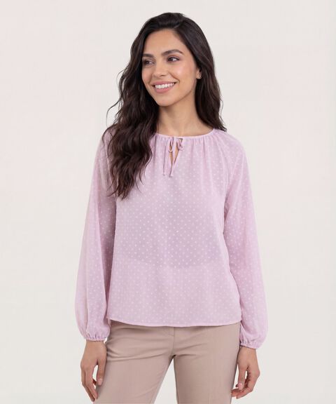 Blusa manga larga